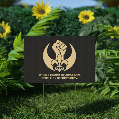 Yard Sign —